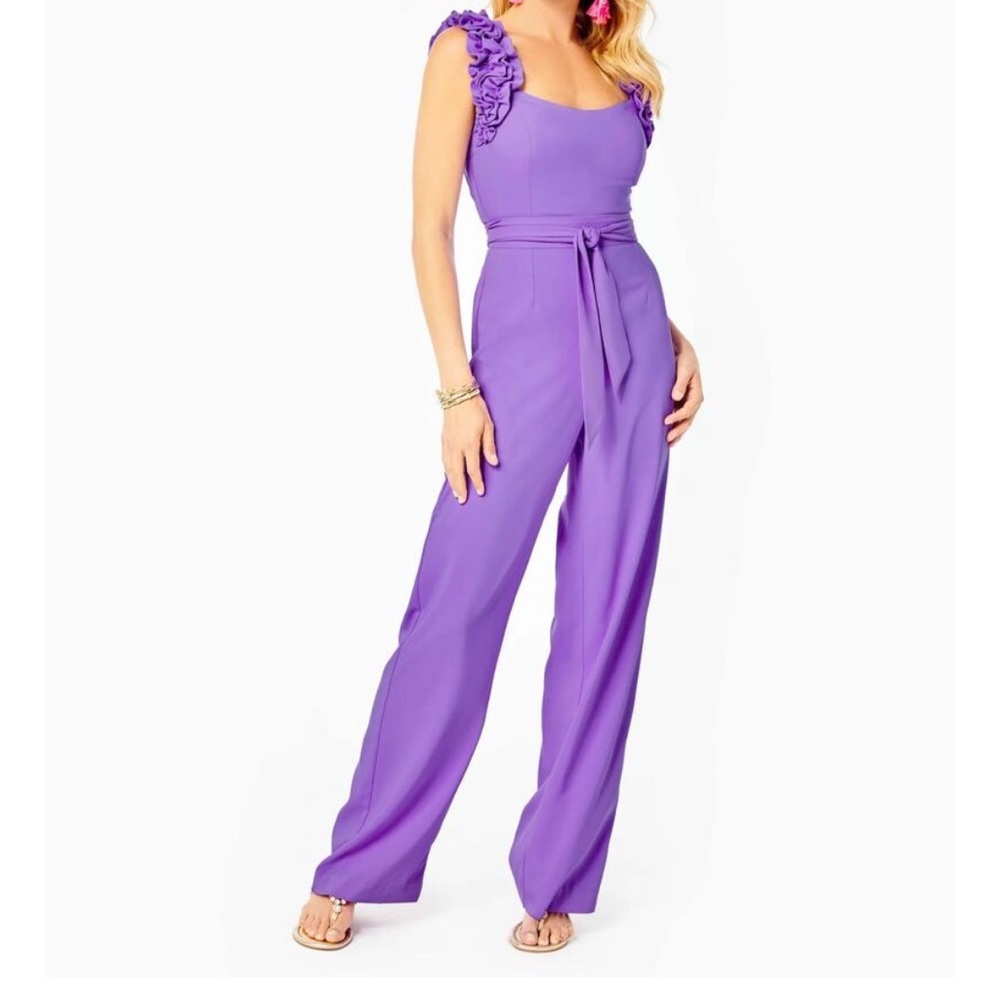 Lilly Pulitzer Lavender Ruffle Jumpsuit
